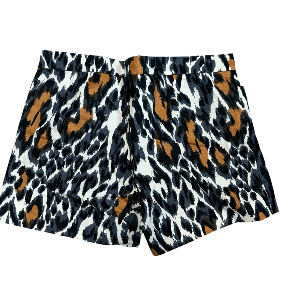 Drawer Lame Designer Animal Print Shorts Size 38 (US 8) Leopard Print - Picture 1 of 5